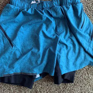 Blue XL lululemon shorts